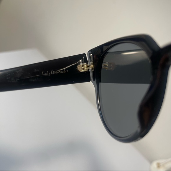 Dior Lady Studs 3 Black Sunglasses - Picture 11 of 14